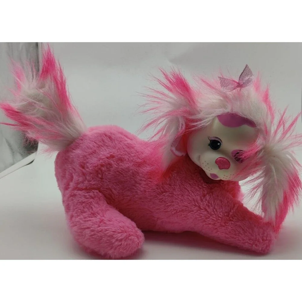 Puppy Surprise Lexi Mom Pups Heart Eye Pink White Plush 10